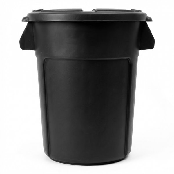 원형 컨테이너 박스 - 매트블랙 (12L~75L)