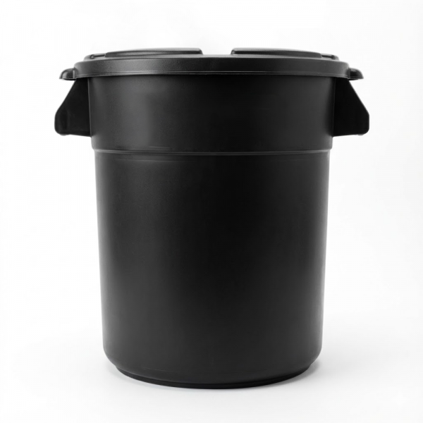 원형 컨테이너 박스 - 매트블랙 (12L~75L)