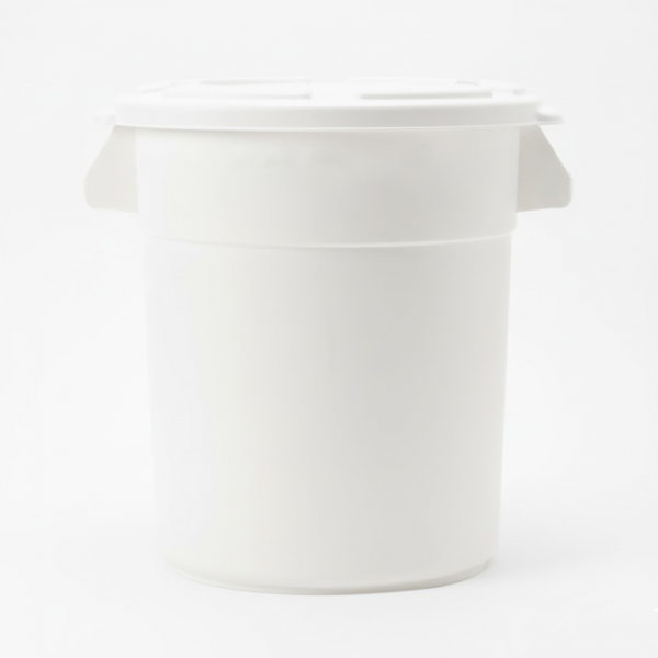 원형 컨테이너 박스 - 스노우화이트 (12L~75L)