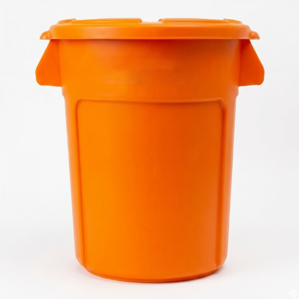 원형 컨테이너 박스 - 시트러스오렌지 (12L~75L)