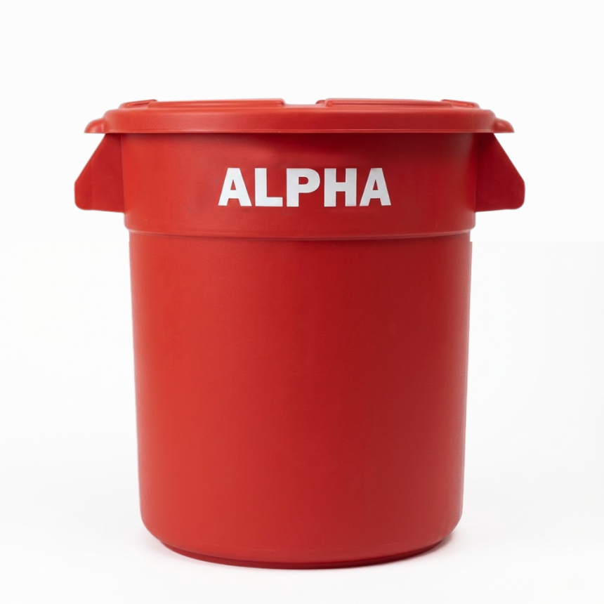 ALPHA 원형 컨테이너 박스 23L (9Color)
