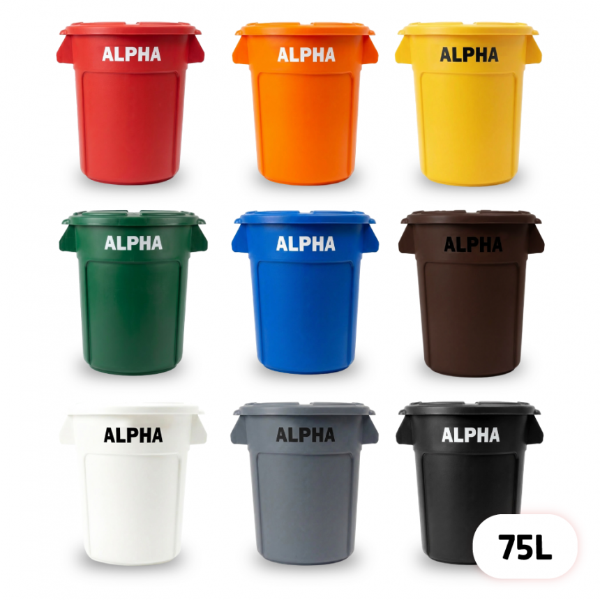 ALPHA 원형 컨테이너 박스 75L (9Color)